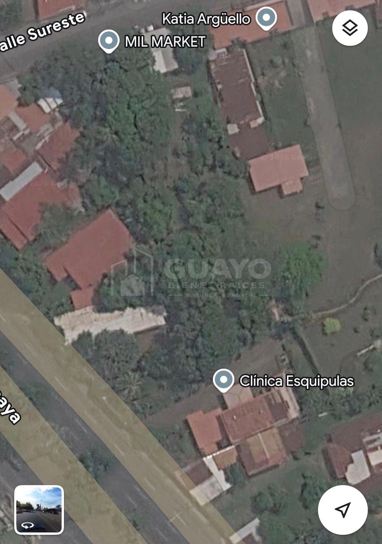 Terreno en venta en Carretera Masaya